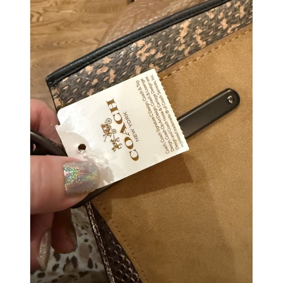 RARE-Limited Edition COACH 37130 Dreamer 36 in Colorblock Snakeskin 695$ NEW - Picture 7 of 11